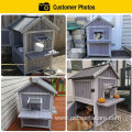 Large Cat House Wooden Cage Waterproof Roof Flaps